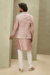 Shop_MATSYA_Pink Pure Chanderi Solid Straight Kurta Set _at_Aza_Fashions