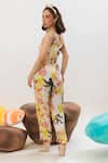 That Thing You Love_Multi Color Satin Printed Floral Pant  _Online_at_Aza_Fashions