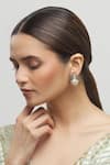 Buy_Moh-Maya By Disha Khatri_Silver Plated Pearls Bead Stud Earrings _at_Aza_Fashions