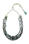 Shop_Moh-Maya by Disha Khatri_Gold Plated Bead Layered Necklace _at_Aza_Fashions