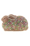 Shop_House Of Bling_Multi Color Embellished Crystal Studded Rabbit Shaped Clutch _at_Aza_Fashions