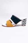Buy The Alter Yellow Chevron Color Block Statement Heels Online at Aza Fashions Buy_The Alter_Yellow Chevron Color Block Statement Heels _Online_at_Aza_Fashions