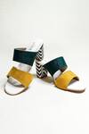 The Alter Yellow Chevron Color Block Statement Heels at Aza Fashions The Alter_Yellow Chevron Color Block Statement Heels _at_Aza_Fashions
