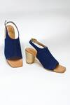 Buy_The Alter_Blue Mule Block Heels _at_Aza_Fashions