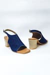 The Alter_Blue Mule Block Heels _at_Aza_Fashions