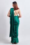 Shop_Meenagurnam_Green Armani Satin Embroidered Sequin Sweetheart Saree With Blouse _at_Aza_Fashions