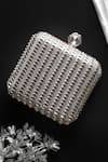 Buy_Alor Bags_Silver Crystals, Diamonds Metallica Clutch _at_Aza_Fashions