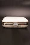 Alor Bags_White Embellished Vanilla Clutch _Online_at_Aza_Fashions