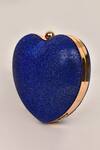 Buy_Alor Bags_Blue Rhinestones Dazzle Heart Clutch _Online_at_Aza_Fashions