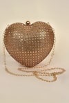 Shop_Alor Bags_Gold Embellished Dazzle Heart Clutch _at_Aza_Fashions