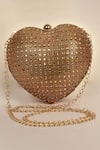 Buy_Alor Bags_Gold Embellished Dazzle Heart Clutch _Online_at_Aza_Fashions