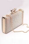 Buy_Alor Bags_Silver Embellished Venice Clutch _at_Aza_Fashions