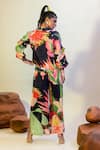 Shop_That Thing You Love_Multi Color Satin Print Lily Blossomy Pant  _at_Aza_Fashions