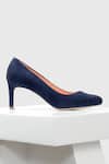Oroh_Blue Alicante Leather Round Toe Pumps _Online_at_Aza_Fashions