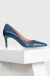 Oroh_Blue Ibiza Leather Pointed Toe Pumps _at_Aza_Fashions