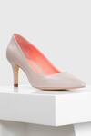 Buy_Oroh_Grey Ibiza Leather Pointed Toe Pumps _Online_at_Aza_Fashions
