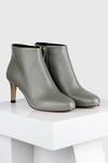 Buy_Oroh_Grey Molina Pencil Heel Leather Boots _at_Aza_Fashions