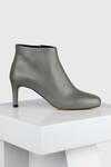 Oroh_Grey Molina Pencil Heel Leather Boots _Online_at_Aza_Fashions
