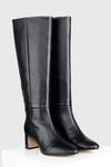 Buy_Oroh_Black Genuine Leather Tubo Boots _at_Aza_Fashions