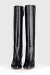 Shop_Oroh_Black Genuine Leather Tubo Boots _at_Aza_Fashions