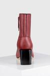 Oroh_Red Calafell Leather Ankle Boots _Online_at_Aza_Fashions