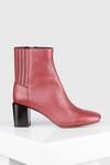 Buy_Oroh_Red Calafell Leather Ankle Boots _Online_at_Aza_Fashions