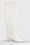 Buy_OROH_Off White Reinosa Kitten Heel Boots_Online_at_Aza_Fashions