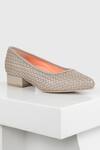 Buy_Oroh_Gray Grey Genuine Leather Basket Weave Pumps _at_Aza_Fashions