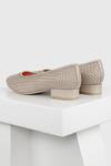 Buy_Oroh_Gray Grey Genuine Leather Basket Weave Pumps _Online_at_Aza_Fashions