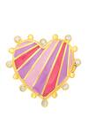 Shop_Isharya_Pink Embellished Heart Rani Charm _at_Aza_Fashions