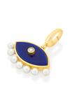 Buy Isharya Blue Pearl, Agate Evil Eye Embellished Charm at Aza Fashions Buy_Isharya_Blue Pearl, Agate Evil Eye Embellished Charm_at_Aza_Fashions