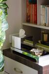 Buy_H2h_Silver Acrylic Metallic Set Of Tissue Box And Tray_at_Aza_Fashions