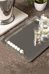 Buy_Elm & Oak_Silver Aluminium Logan Tray_at_Aza_Fashions