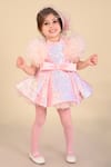 Buy_Hoity Moppet_Pink Tulle, Satin Sequins Glitter Girl Embellished Dress _at_Aza_Fashions