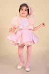 Shop_Hoity Moppet_Pink Tulle, Satin Sequins Glitter Girl Embellished Dress _Online_at_Aza_Fashions