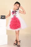 Buy_Hoity Moppet_White Crepe Embroidery Minnie Mouse Me Applique Dress _Online_at_Aza_Fashions