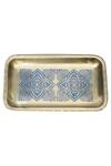 Shop_Nakshikathaa - Homeware_Gold Brass Gift Hamper Tray Set_Online_at_Aza_Fashions