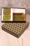Buy_Nakshikathaa - Homeware_Gold Brass Gift Hamper Tray Set_at_Aza_Fashions