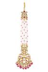 Buy Tribe Amrapali Gold Plated Amira Mughal Floral Stone Studded Maangtikka at Aza Fashions Buy_Tribe Amrapali_Gold Plated Amira Mughal Floral Stone Studded Maangtikka _at_Aza_Fashions
