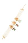 Shop_Tribe Amrapali_Gold Plated Embellished Gulrang Drop Carved Choker _at_Aza_Fashions