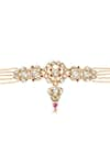 Buy_Tribe Amrapali_Gold Plated Embellished Amira Mughal Stone Studded Choker _Online_at_Aza_Fashions