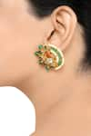 Buy_Tribe Amrapali_Gold Plated Embellished Mahira Studs _Online_at_Aza_Fashions