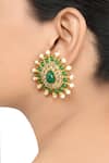 Buy_Tribe Amrapali_Gold Plated Embellished Sabaa Studs _at_Aza_Fashions