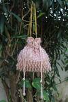 Buy_Nayaab By Sonia_Pink Beads, Sequins, Tassels Pristine Rosette Embellished Potli_at_Aza_Fashions