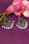 Buy_Belsi's_Black Beads Work Dangler Earrings_Online_at_Aza_Fashions