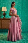 Buy_Shian_Purple Silk Dupion Embroidered Crystal Sweetheart Embellished Lehenga Set _Online_at_Aza_Fashions