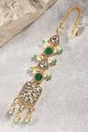 Buy_Joules By Radhika_Multi Color Embellished Agate Mangtikka _at_Aza_Fashions