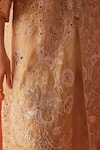 Buy_Chandrima_Beige Silk Organza Applique Embroidered Cutwork Round Jacket _Online_at_Aza_Fashions