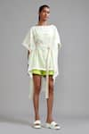 MATI_Off White 100% Cotton Boat Fringe Edge Kaftan _Online_at_Aza_Fashions