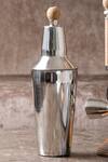Buy_Elm & Oak_Silver Mango Wood Brass And Steel Brisbane Cocktail Shaker_at_Aza_Fashions